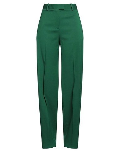THE ATTICO Casual pants Green 98% Virgin Wool, 2% Elastane, Cotton