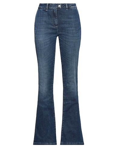 CARE LABEL Denim trousers Blue 98% Cotton, 2% Elastane