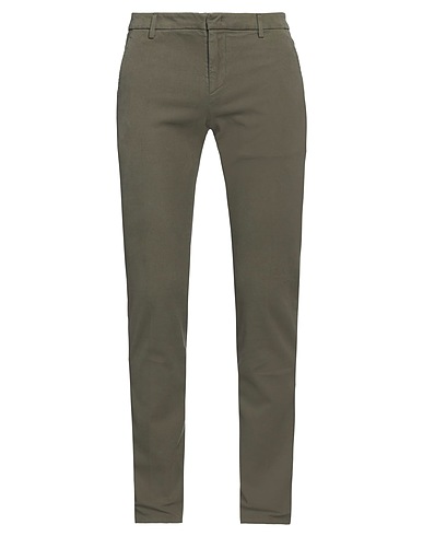DONDUP Casual trouser Military green 98% Cotton, 2% Elastane