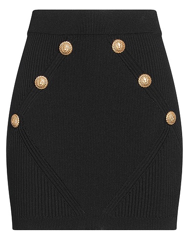 BALMAIN Mini skirt Black 84% Viscose, 16% Polyester