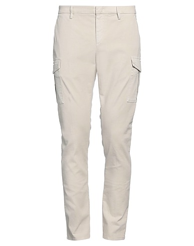DONDUP Casual trouser Off white 98% Cotton, 2% Elastane