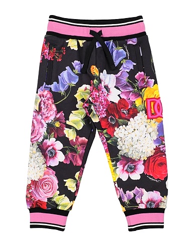 DOLCE&GABBANA Casual trouser Black 100% Cotton, Polyester, Viscose, Elastane