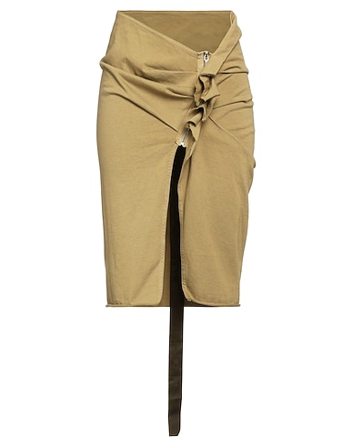 DRKSHDW by RICK OWENS Gonna midi Khaki 100% Cotone
