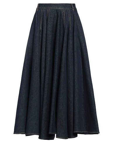 ALAÏA Denim skirt Blue 90% Cotton, 8% Polyester, 2% Elastane