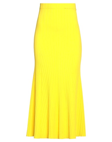 ROBERTO COLLINA Long skirt Yellow 83% Viscose, 17% Polyester