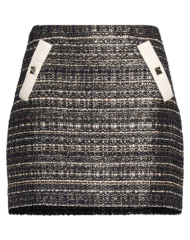 VALENTINO GARAVANI Mini skirt Midnight blue 43% Polyamide, 22% Synthetic fibers, 18% Viscose, 13% Cotton, 4% Wool