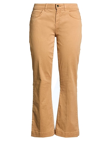 KAOS JEANS Flared pant CAMMELLO 65% Cotton, 32% Lyocell, 3% Elastane