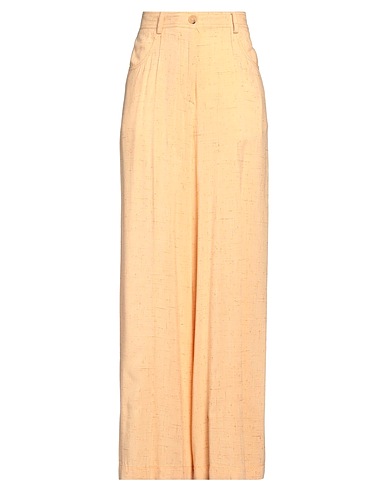 FORTE_FORTE Casual trouser Apricot 95% Viscose, 5% Silk