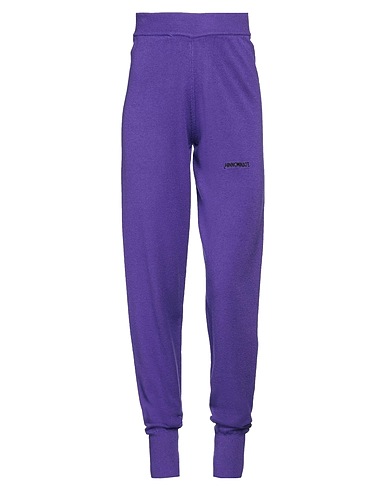 HINNOMINATE Pantalone Viola 52% Viscosa, 26% Poliestere, 22% Poliammide
