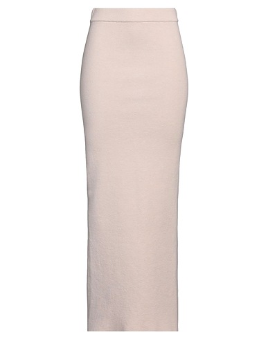 LANEUS Gonna lunga Beige Lana Merino