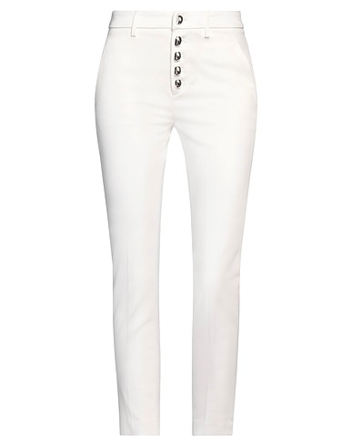 DONDUP Casual trouser White 69% Modal, 28% Cotton, 3% Elastane