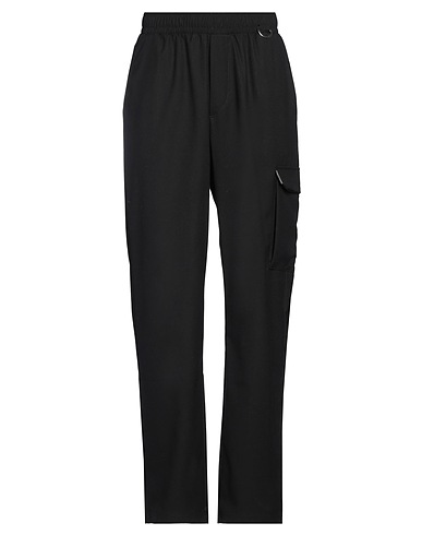FAMILY FIRST  Milano Pantalone Nero 49% Poliestere, 30% Viscosa, 20% Lana, 1% Elastan