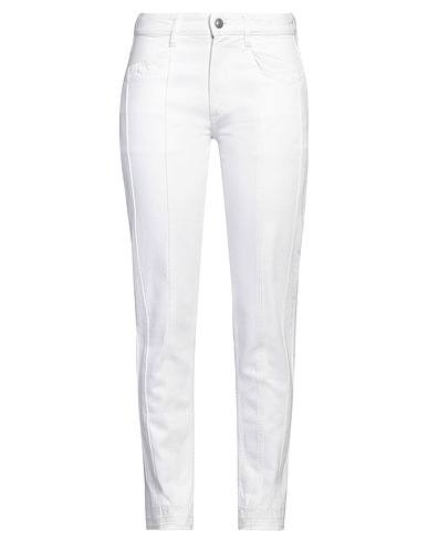 ISABEL MARANT Denim trousers White 100% Cotton