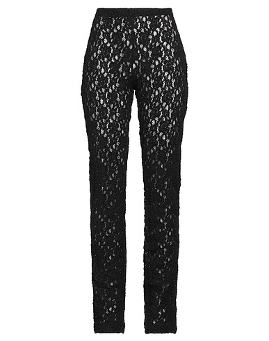 CHLOÉ Casual trouser Black 100% Silk, Polyamide, Cotton, Elastane