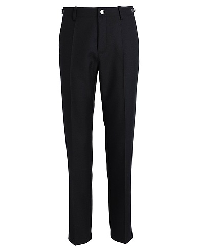 VERSACE Pantalon 100% Laine vierge, Cuir de veau, Cuir d'agneau