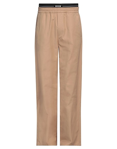 MSGM Casual pants Beige 100% Cotton