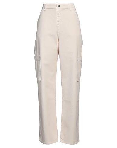 VICOLO Casual trouser Cream 100% Cotton