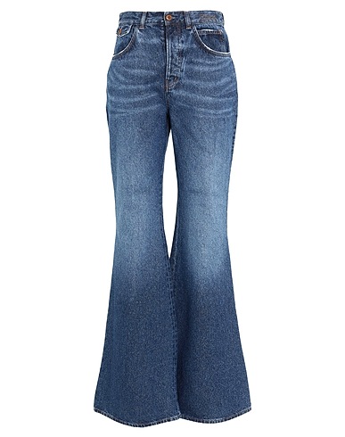CHLOÉ Denim pants Blue 87% Cotton, 13% Hemp