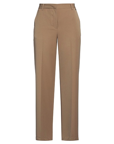 DIXIE Casual trouser Camel 77% Polyester, 17% Viscose, 6% Elastane