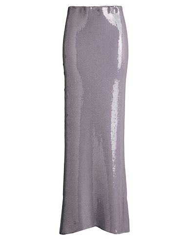 N°21 Maxi Skirts Grey 96% Polyester, 4% Elastane