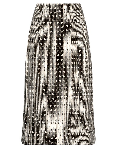 FENDI Midi skirt Ivory 100% Silk