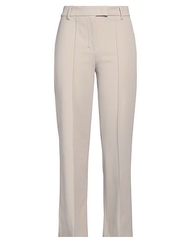 'S MAX MARA Casual trouser Beige 52% Cotton, 41% Polyamide, 7% Elastane