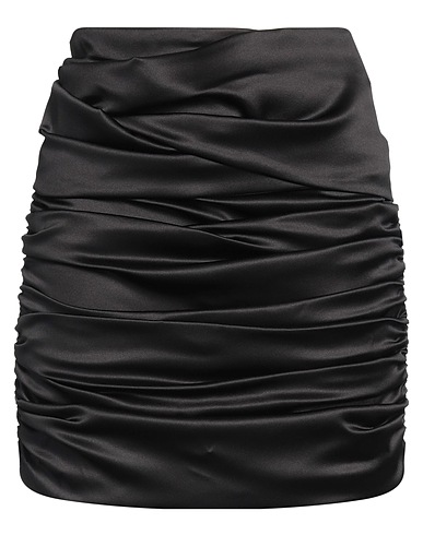 DOLCE&GABBANA Mini skirt Black 96% Silk, 4% Elastane