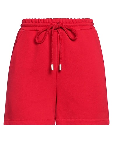 ERMANNO FIRENZE Shorts & Bermuda Red 88% Cotton, 12% Polyester