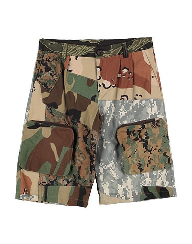 DOLCE&GABBANA Shorts & Bermuda Military green 52% Cotton, 48% Polyamide, Polyester, Zamak