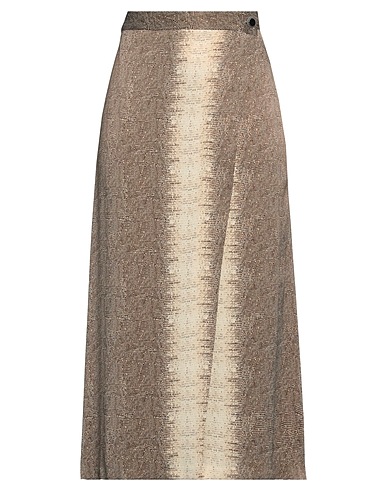 TWINSET Midi-Rock Militärgrün 100% Viskose