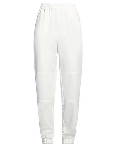 ROBERTO COLLINA Casual trouser White 94% Polyester, 6% Elastane
