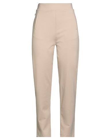 JIJIL Casual trouser Beige 60% Viscose, 35% Polyamide, 5% Elastane
