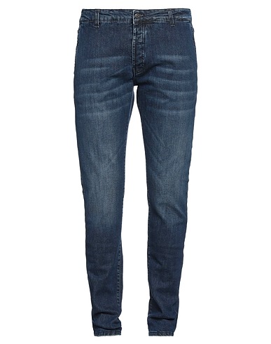 LIU •JO MAN Denim trousers Blue 98% Cotton, 2% Elastane