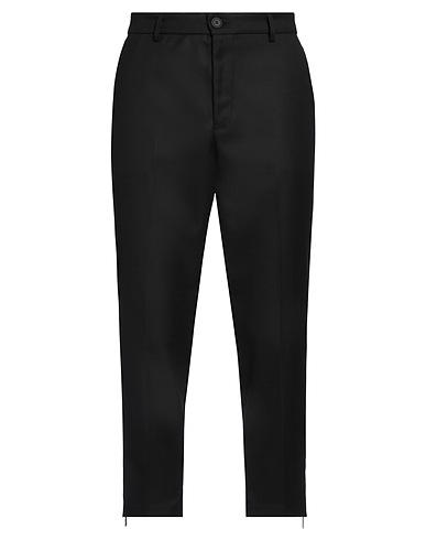 VERSACE JEANS COUTURE Casual trouser Black 69% Polyester, 30% Viscose, 1% Elastane