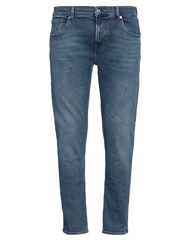 7 FOR ALL MANKIND Denim pants Blue 81% Cotton, 10% Lyocell, 6% Elastomultiester, 3% Elastane