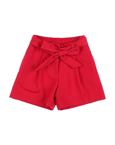 MONNALISA Shorts & Bermuda Red 72% Polyester, 23% Viscose, 5% Elastane