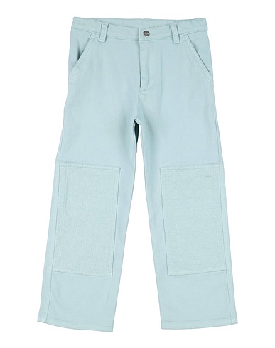 DIOR Casual trouser Turquoise 97% Cotton, 3% Elastane