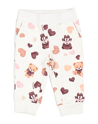 MONNALISA Casual trouser White 95% Cotton, 5% Elastane
