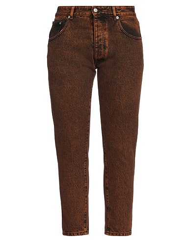 ICON DENIM Denim pants Camel 100% Cotton