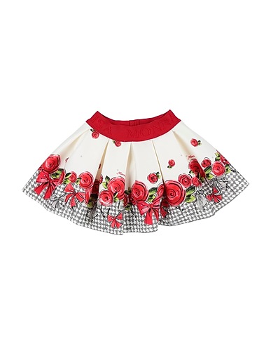 MONNALISA Skirt White 94% Polyester, 6% Elastane