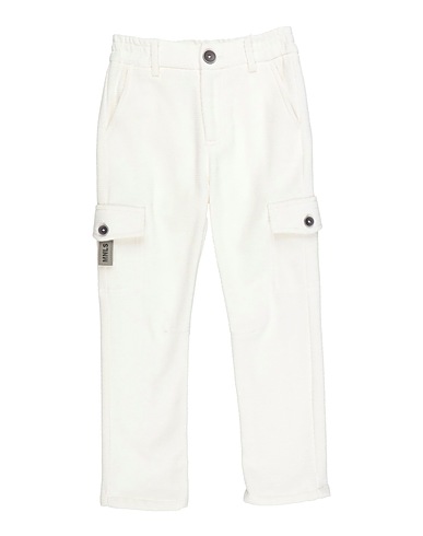 MONNALISA Casual trouser Cream 100% Cotton
