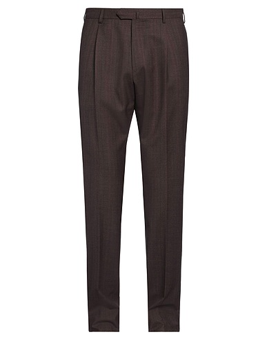 CARUSO Casual trouser Dark brown 100% Wool