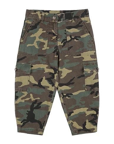 DOLCE&GABBANA Casual pants Military green 100% Cotton, Polyester, Zamak