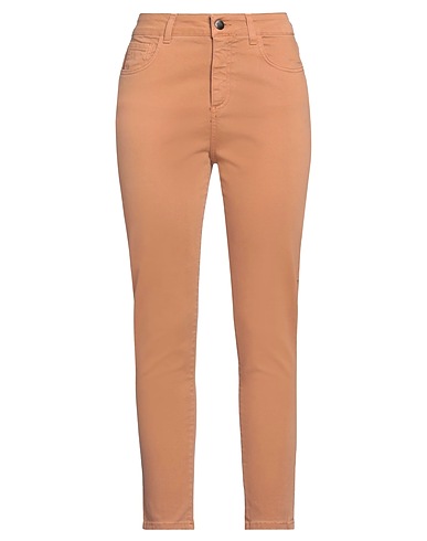 JIJIL Denim trousers Camel 97% Cotton, 3% Elastane