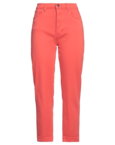 3x1 NYC Denim trousers Salmon pink 92% Cotton, 6% Polyester, 2% Elastane