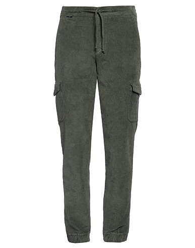 04651/A TRIP IN A BAG Casual trouser Military green 98% Cotton, 2% Elastane