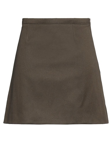 AMOTEA Mini skirt Military green 100% Cotton