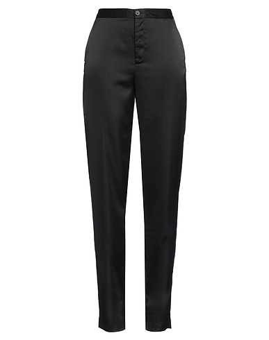 ROBERTO COLLINA Casual pants Black 97% Polyester, 3% Elastane