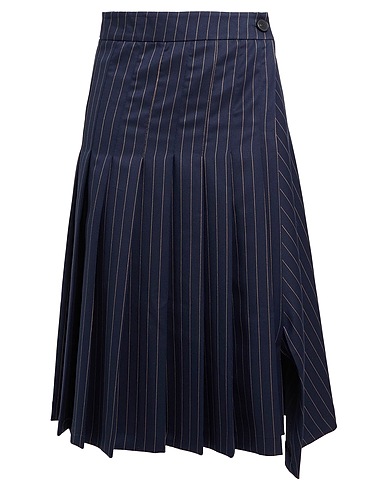 VICOLO Midi skirt Navy 78% Polyester, 18% Viscose, 4% Elastane