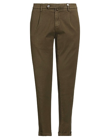 MYTHS Pantalone Verde militare 99% Lana Vergine, 1% Elastan
